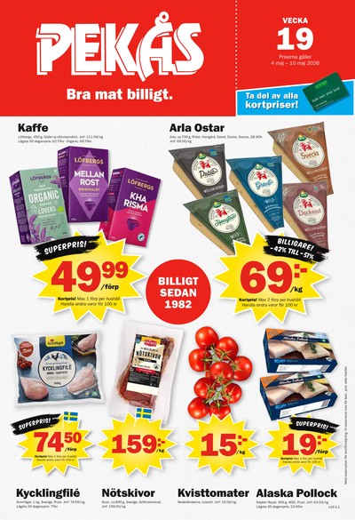 Pekås reklamblad i vecka 19 sida 1