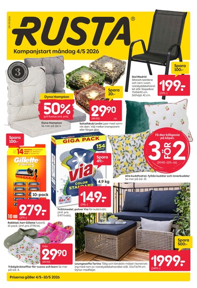 Rusta reklamblad i vecka 19 sida 1