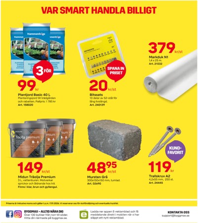 ByggMax reklamblad i vecka 19 sida 2