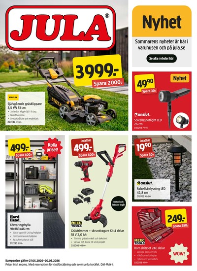 Jula reklamblad i vecka 19 sida 1