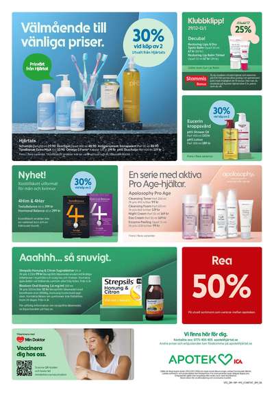 Apotek Hjärtat reklamblad i vecka 2 sida 1