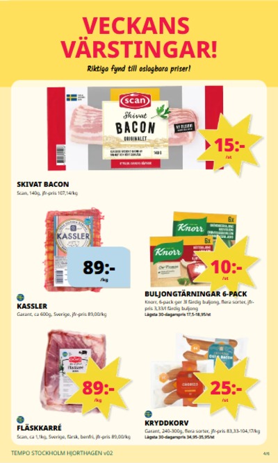 Tempo reklamblad i vecka 2 sida 4