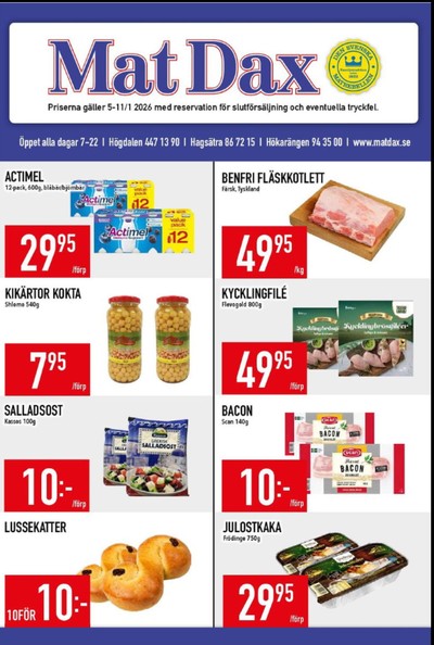 MatDax reklamblad i vecka 2 sida 1