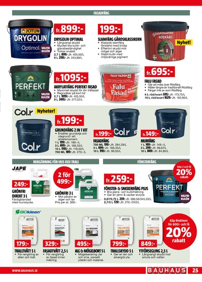 Bauhaus reklamblad i vecka 20 sida 25