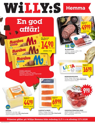WILLY:S hemma reklamblad i vecka 20 sida 1