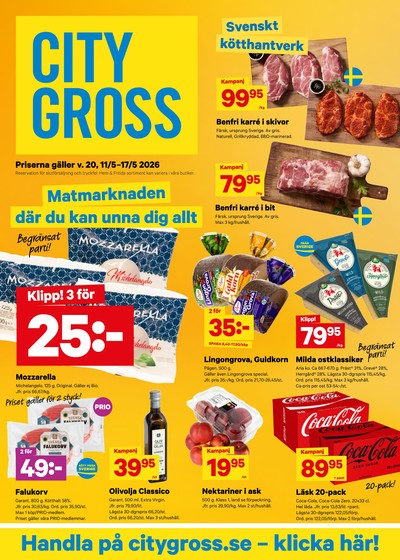 City Gross reklamblad i vecka 20 sida 1