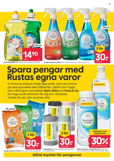 Rusta reklamblad i vecka 20 sida 21