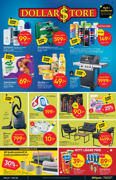 Dollarstore reklamblad i vecka 20 sida 1