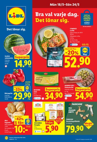 Lidl reklamblad i vecka 21 sida 1