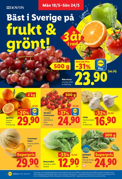 Lidl reklamblad i vecka 21 sida 2