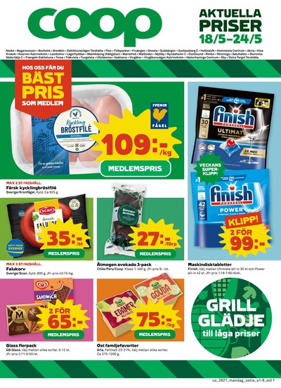 Coop reklamblad i vecka 21 sida 1
