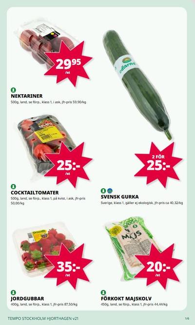 Tempo reklamblad i vecka 21 sida 1
