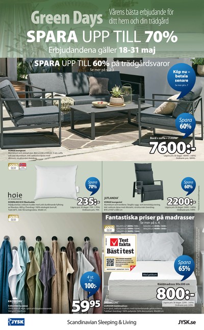 Jysk reklamblad i vecka 21 sida 9