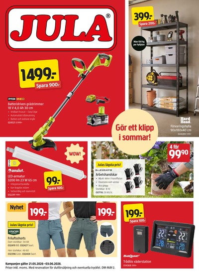 Jula reklamblad i vecka 21 sida 1