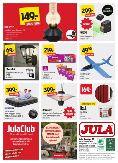 Jula reklamblad i vecka 21 sida 8