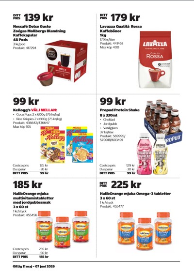 Costco reklamblad i vecka 22 sida 16