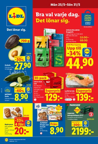 Lidl reklamblad i vecka 22 sida 1