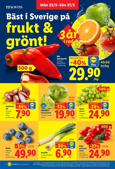 Lidl reklamblad i vecka 22 sida 2