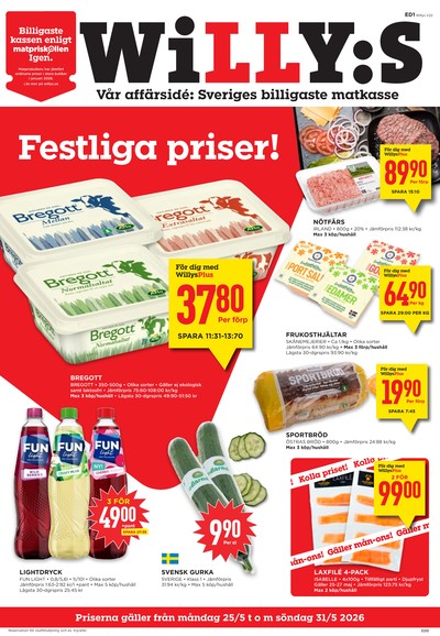 WILLY:S reklamblad i vecka 22 sida 1