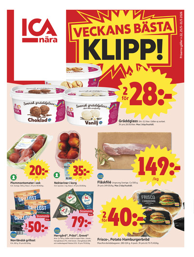 ICA Nära reklamblad i vecka 22 sida 1