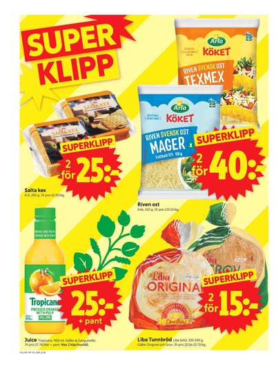 ICA Supermarket reklamblad i vecka 22 sida 2
