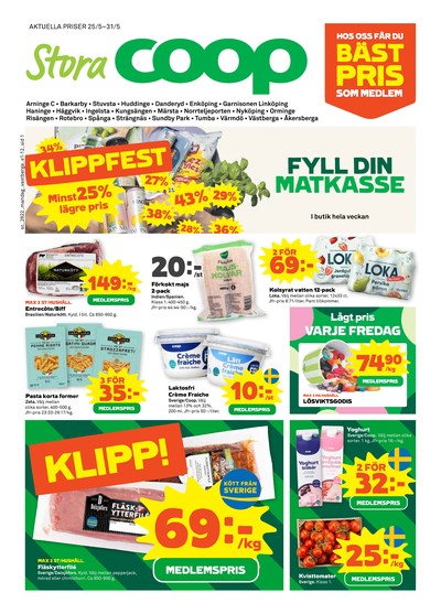 Stora Coop reklamblad i vecka 22 sida 1