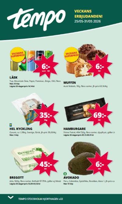 Tempo reklamblad i vecka 22 sida 1