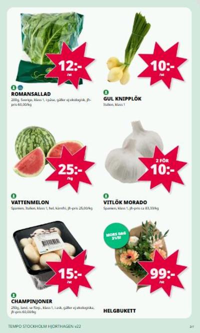 Tempo reklamblad i vecka 22 sida 2