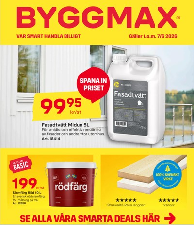 ByggMax reklamblad i vecka 22 sida 1