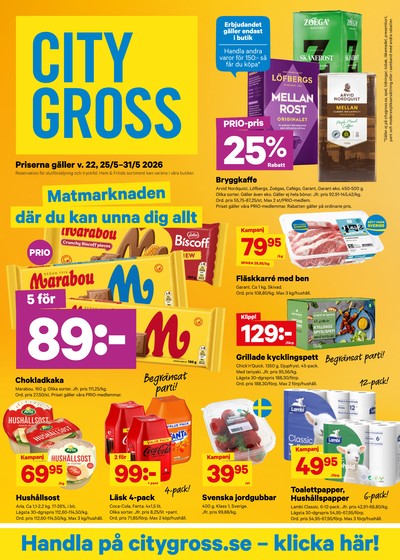 City Gross reklamblad i vecka 22 sida 1