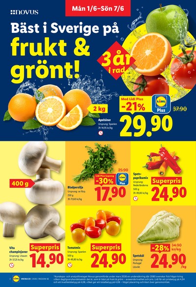 Lidl reklamblad i vecka 23 sida 2