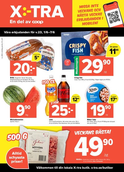 X:-tra reklamblad i vecka 23 sida 1