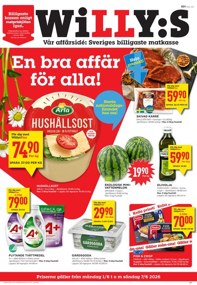 WILLY:S reklamblad i vecka 23 sida 1