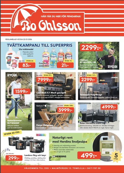 Bo Ohlsson reklamblad i vecka 23 sida 1