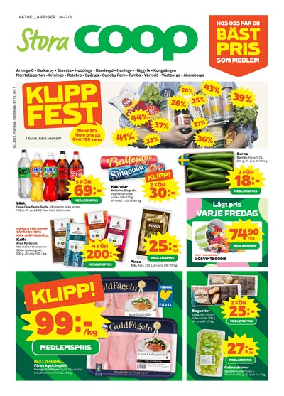Stora Coop reklamblad i vecka 23 sida 1