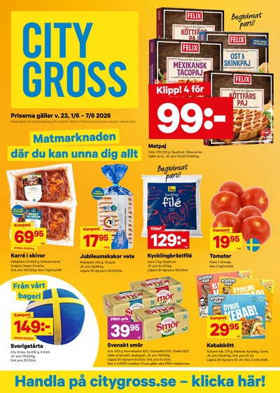 City Gross reklamblad i vecka 23 sida 1