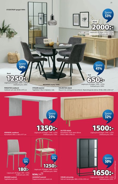 Jysk reklamblad i vecka 23 sida 22