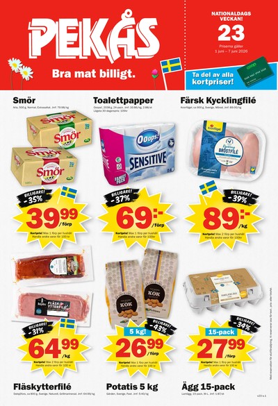 Pekås reklamblad i vecka 23 sida 1
