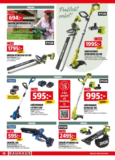 Bauhaus reklamblad i vecka 23 sida 14