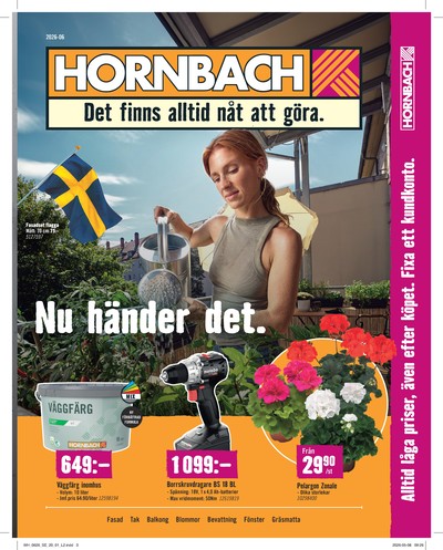 Hornbach reklamblad i vecka 24 sida 1