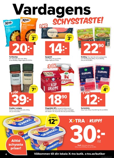 X:-tra reklamblad i vecka 24 sida 4