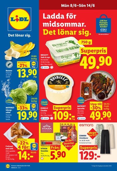Lidl reklamblad i vecka 24 sida 1