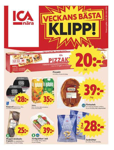 ICA Nära reklamblad i vecka 24 sida 1
