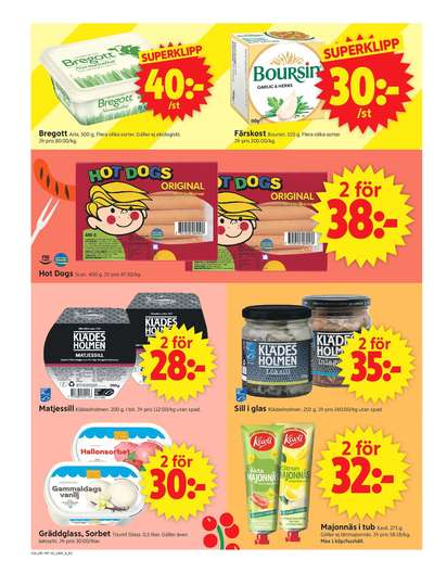 ICA Supermarket reklamblad i vecka 24 sida 2