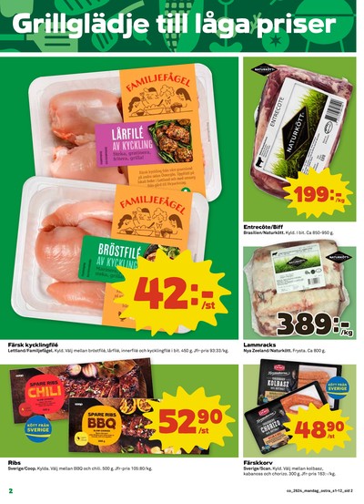 Coop reklamblad i vecka 24 sida 2