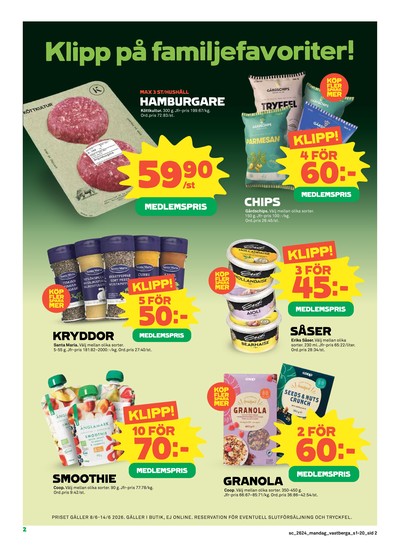 Stora Coop reklamblad i vecka 24 sida 2
