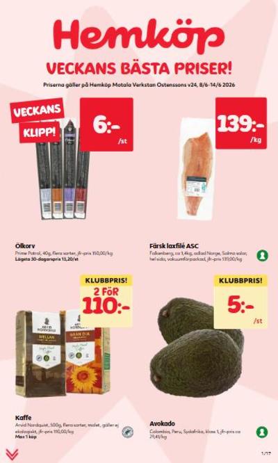 Östenssons reklamblad i vecka 24 sida 1