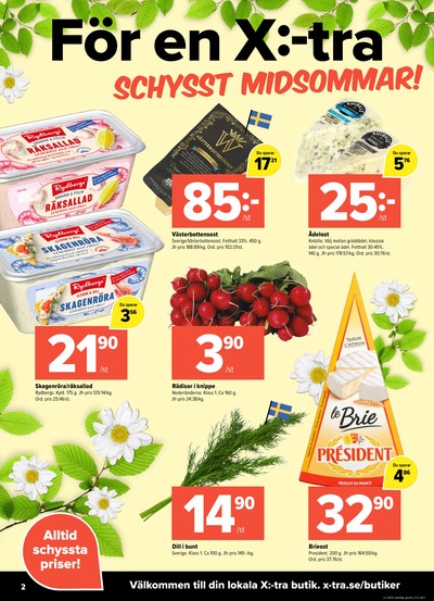 X:-tra reklamblad i vecka 25 sida 2