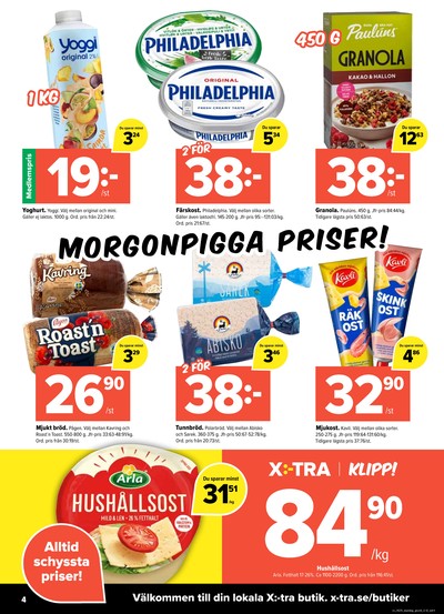 X:-tra reklamblad i vecka 25 sida 4