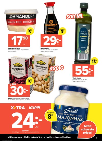 X:-tra reklamblad i vecka 25 sida 5